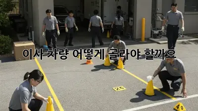 이사 차량, 어떻게 골라야 할까요? 🤔