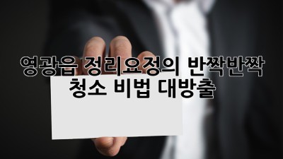 ✨영광읍 정리요정🧚‍♀️의 ✨반짝반짝✨ 청소 비법 대방출! 🏡